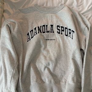Adanola Sport Heather Gray Sweatshirt